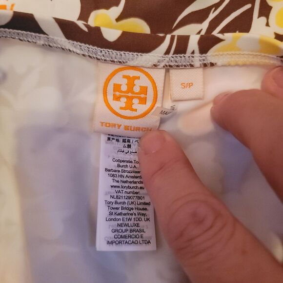 Tory Burch Lipsi One Piece Reverie Brown Floral Underwire Swimsuit Womens Size S - Picture 5 of 7